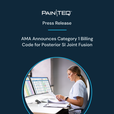 AMA Announces Category 1 Billing Code For Posterior SI Joint Fusion ...